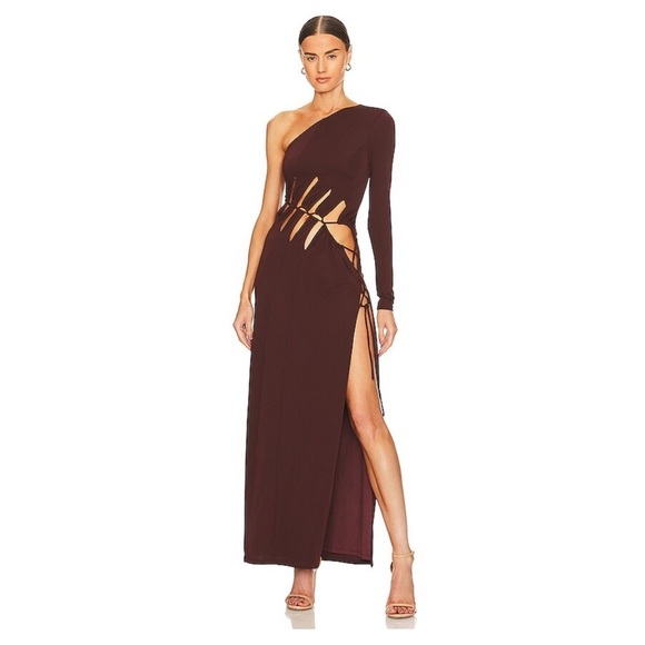 NBD Dresses & Skirts - NBD Antonia Maxi Dress in Chocolate Brown Size S